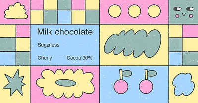 Milk chocolate branding brend design chocolatepackage design graphic design illustration illustrationart packagingdesign procreate
