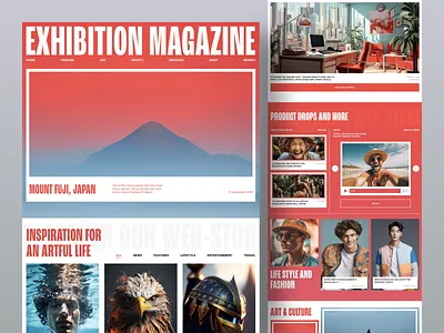 Magazine Website business clean color colourful design homepage landingpage layout lifestyle lifestyle magazine magazine minimal sajon startup typography ui web web design webdesign website