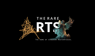 The Rare Arts branding ui visual identity web design