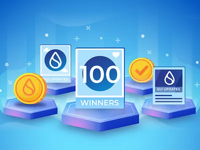 Sui Update Banner Design airdrop banner design coin coin market market growth