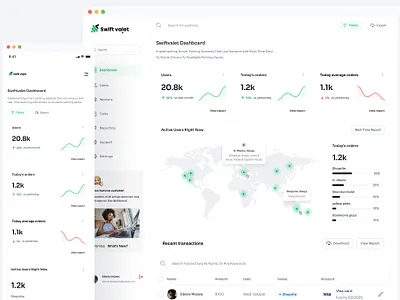 valet services dashboard app design logo typography ui ux