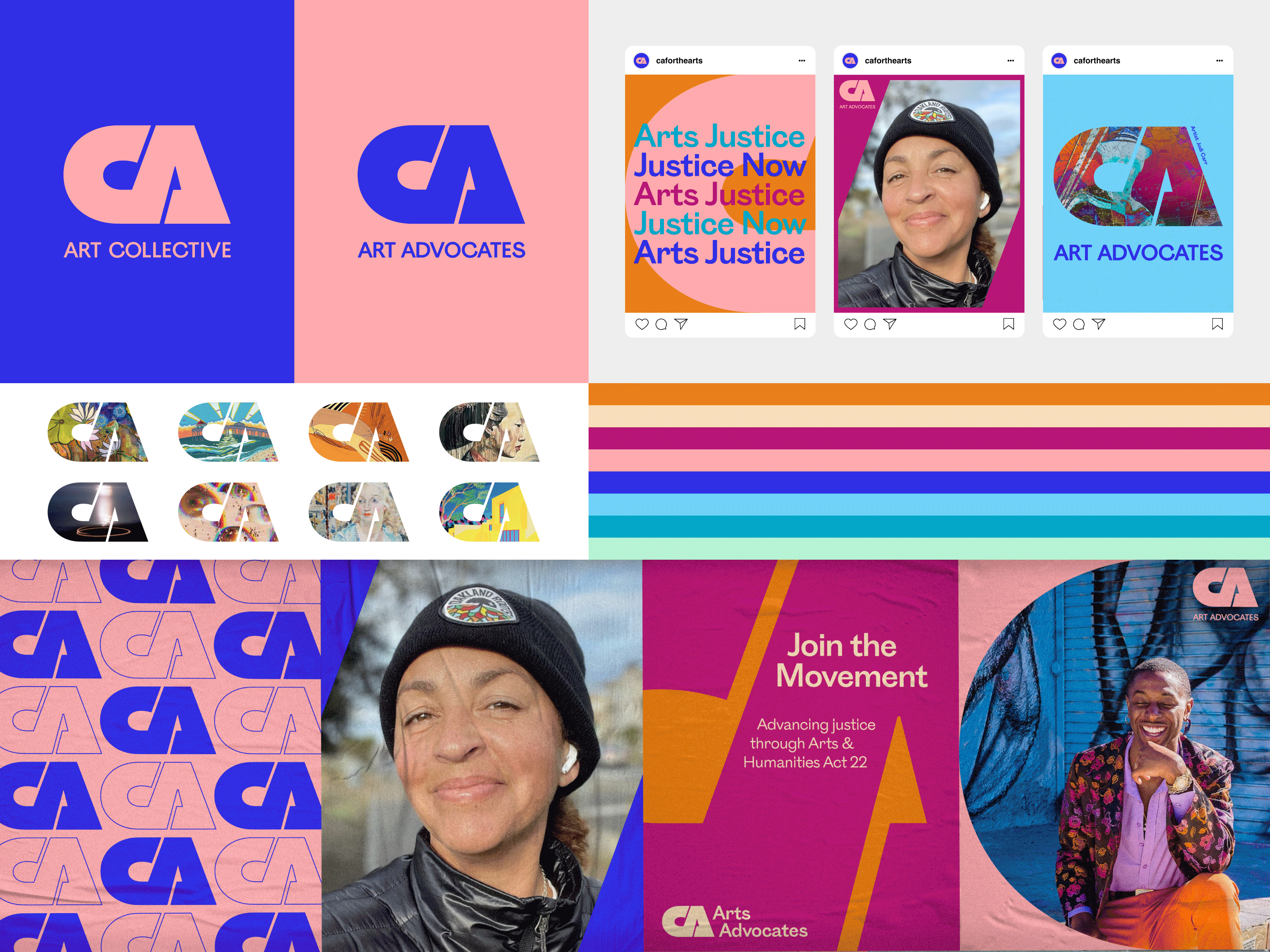 Unused Brand Directions – CA Arts art direction artists arts billboard brand identity branding california color palette graphic design layout logo nonprofit ooh poster rejected social templates strategy type visual identity wip