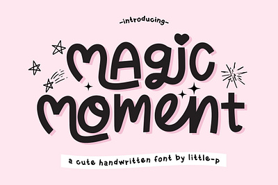 Magic Moment Font font font design