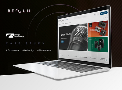 Benum benum branding ecommerce elogic store typography ui web design website
