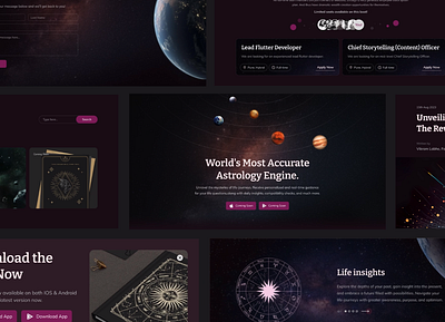 Melooha : Marketing Website animation app astrology branding design graphic design illustration logo marketing moonsign ui ux website