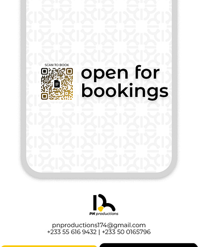 Bookings bookings branding design flyer graphic design logo multi media