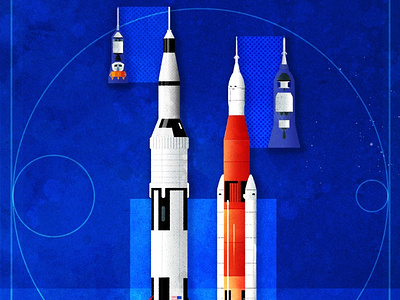 ApolloXArtemis apollo artemis design illustration illustrator minimalist rocket texture vector