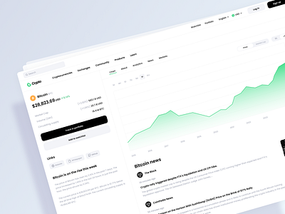 Crypto Dashboard crypto design fintech ui ux web