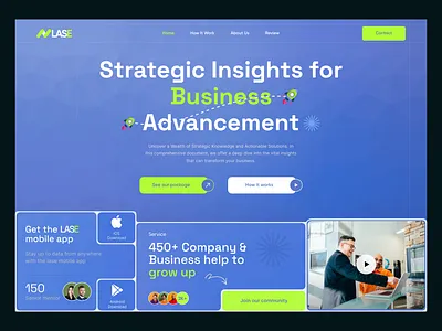 Business Advancement website Design business design digitalmarketing landingpage ui ux webdesign website