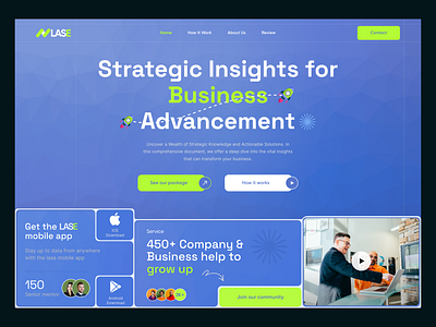 Business Advancement website Design business design digitalmarketing landingpage ui ux webdesign website