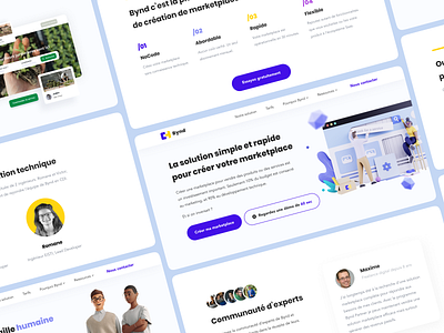 Bynd - marketplace solution 3d 3d illustration colourful ui web design web ui webdesign website