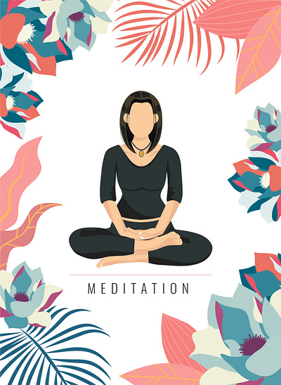 Meditation design graphic design illustration vector