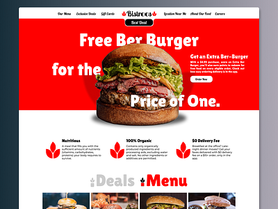 Concept Website and Logo design branding burger business cafe design graphic design illustration logo restaurant typography ui ux vector web