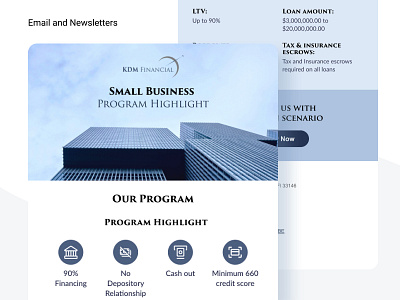 Email and Newsletter - KDM Financial design email figma financial newsletter ui ux