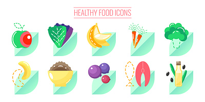Food icons app design food graphic design healthy icon illustration logo ui ux vector