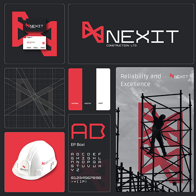 Nexit Construction Ltd. Brand design branding logo logo design