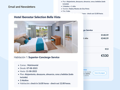Email and Newsletter - Travelnet cuba design figma hotel hotel booking travel ui ux vacations