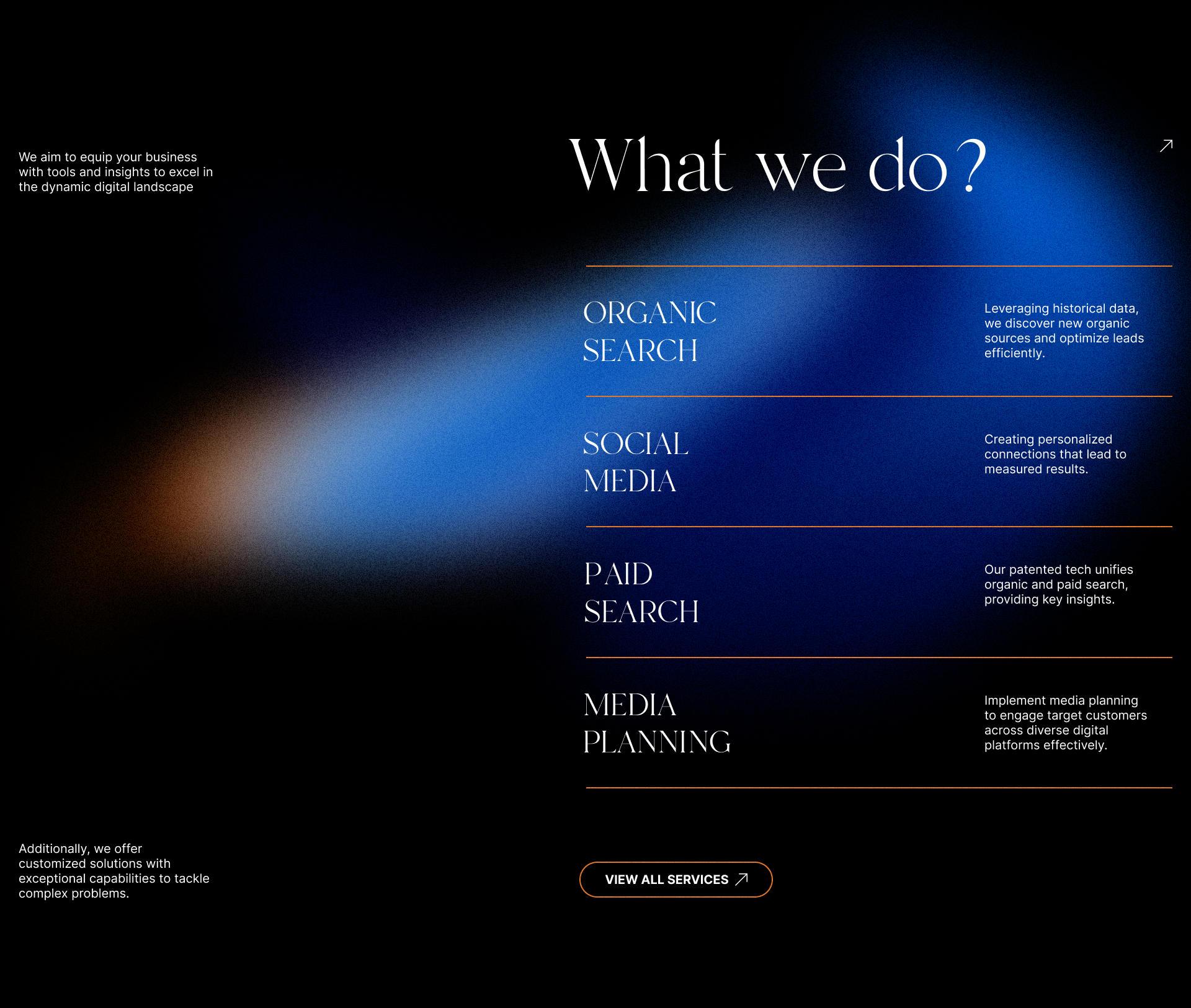 ACRONYM – marketing agency agency company creative dark design digital marketing gradient landing page marketing marketing agency marketing site minimalist services typography ui ui design ux ux design web design website