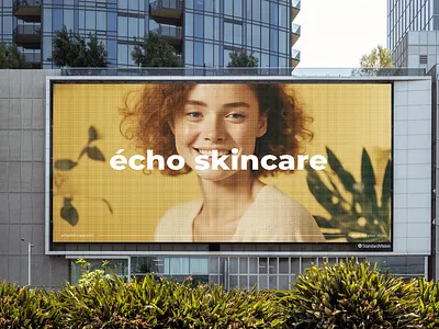 écho skincare branding cosmetics graphic design logo visual identity