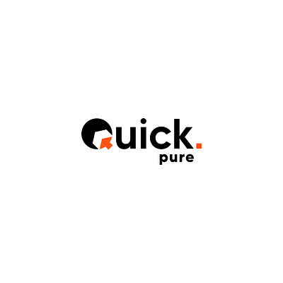 Quick Pure logo logo design minimalist logo modern logo typography