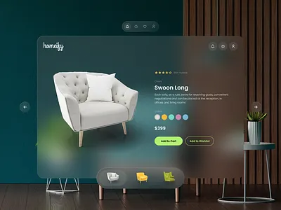 Furniture Shop - Vision Pro Design apple apple vision pro future future design future web modern web ui ui ux vision pro vision pro design web web ui website