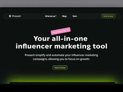 Landing Page Design app branding dark design landing page saas ui ux