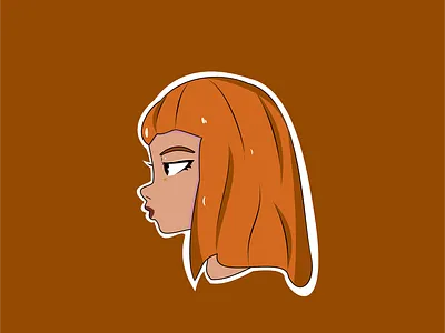 BEAUTY HEADS SERIES/COLLECTION (AMBER BROWN) animation art branding coreldraw design digital design girl graphic design illustration illustrator logo logo design photoshop vector