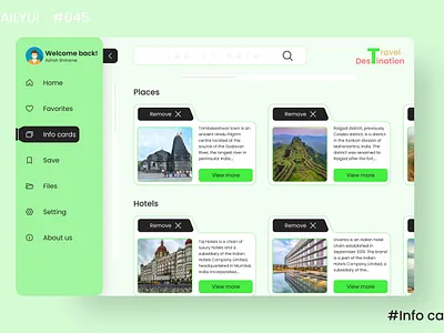 DailyUI Day045 - Info card adventure dailyuichallenge feedbackmatters figma learning logo thankyou travel ui uiuxdesigner webdesign