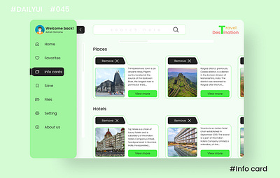 DailyUI Day045 - Info card adventure dailyuichallenge feedbackmatters figma learning logo thankyou travel ui uiuxdesigner webdesign