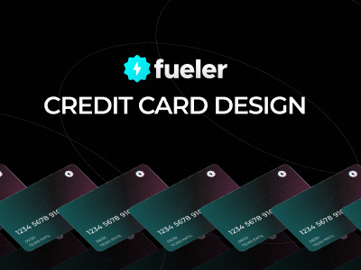 Designed a CREDIT CARD FOR FUELER card design card ui credit card credit card design credit card ui design