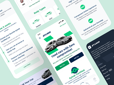 Sylndr Landing Page - Take 2 🖥️✨ app automative design home page landing page product design ui uiux ux website mobile