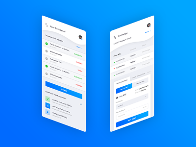 Crypto Exchange App amount bitcoin app application ios android brand branding cryptocyrrency wallet dashbaord exchange funds received graphic design illustrator ai order price btc photoshop psd print designer seraphinbrice crearivemarket transaction history typo typography ui ux designer withdraw funds