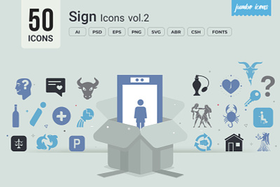Sign Glyph Icons V2 design graphics readytouse vector