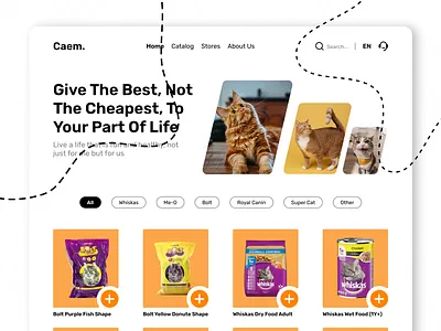 Day 7 - Distributor Pet Food cat clean distributor dog interface interface design light light theme minimalist pet simple ui ui designer ui ux ux ux designer website website design