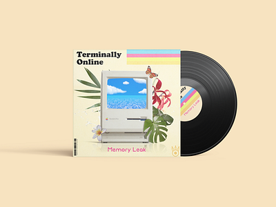 Terminally Online Vinyl Cover branding collateral graphic design mockups