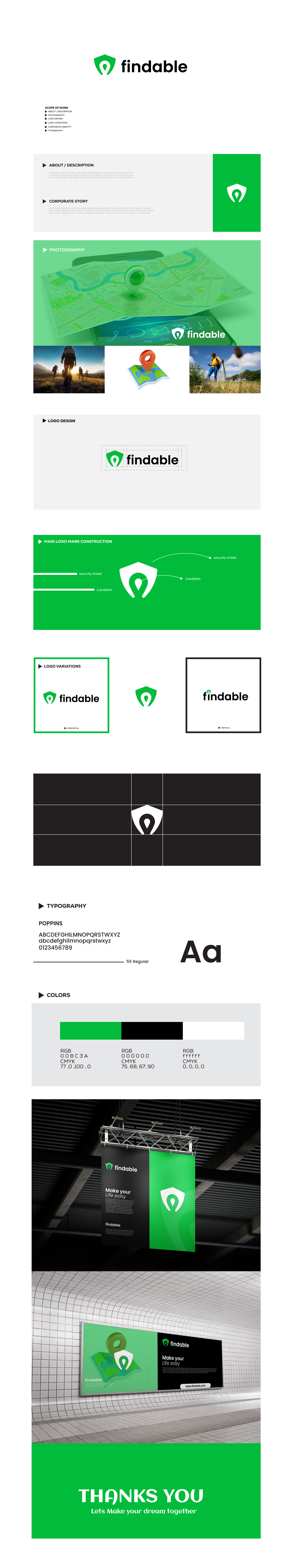 Findable Security Location Logo guide location logo security shield logo tour trip vacation