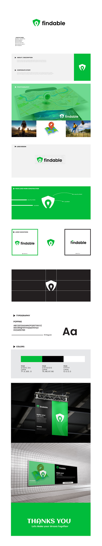 Findable Security Location Logo guide location logo security shield logo tour trip vacation