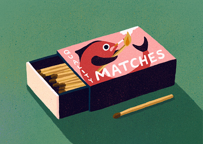 Matches bold colourful digital editorial funny graphical illustrated illustration illustrator procreate retro texture witty