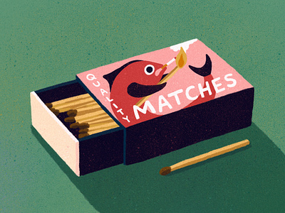 Matches bold colourful digital editorial funny graphical illustrated illustration illustrator procreate retro texture witty