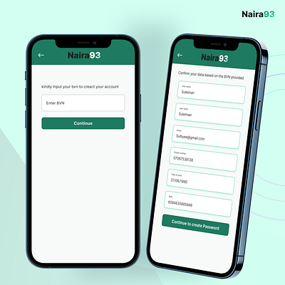 Naira93 Banking App app branding design figma logo mobileapp ui uiux ux