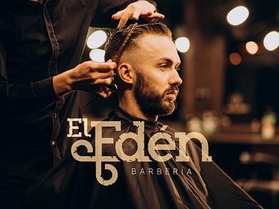 El Edén - Barbers branding graphic design logo