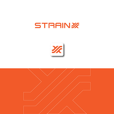 STRAINX LOGO abstract delivery logo x lettr logo x logo