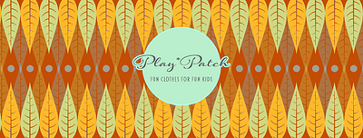Play*Patch Fall Banner branding facebook fall graphic design kids leaves social media warm colors