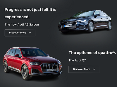 Audi Pakistan Landing Page Redesign figma landing page mockup ui uiux ux website