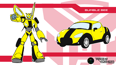 Bumble Bee Redesign Concept car cartoon character design concept art illustration robot transformers