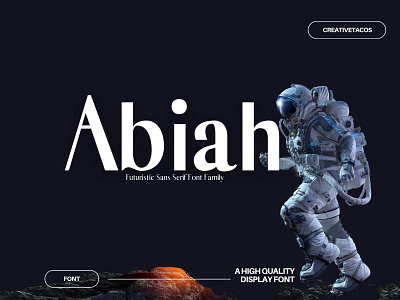 Abiah Sans Serif Font Family branding font brush font display font futuristic font sans serif font