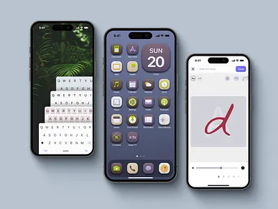 Fonts App app design game graphic design ui ux