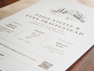 Wedding Invitation card illustration invitation invite layout print wedding