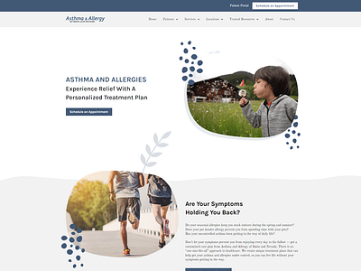 Asthma & Allergy of Idaho and Nevada graphic design website design