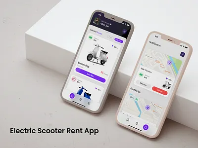 Scooter riding app concept app branding design graphic design illustration typography ui ux vector